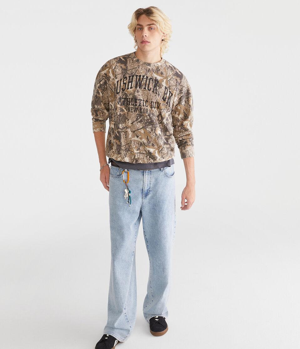 Aéropostale Bushwick Forest Camo Crew Sweatshirt Garland