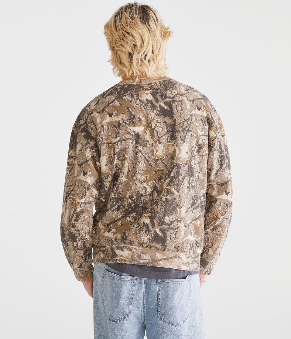 Aéropostale Bushwick Forest Camo Crew Sweatshirt Garland