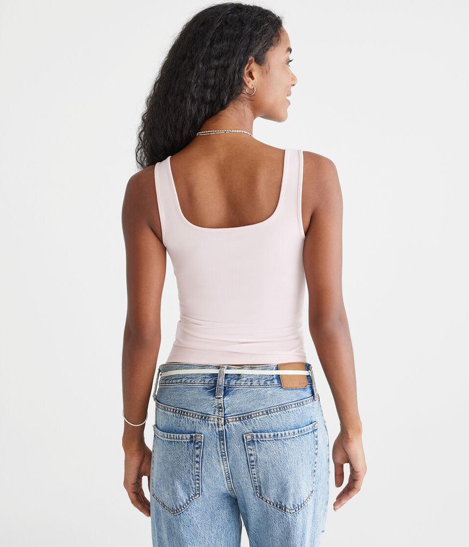 Aéropostale Buttery Soft Sweetheart Tank Naturally Pink