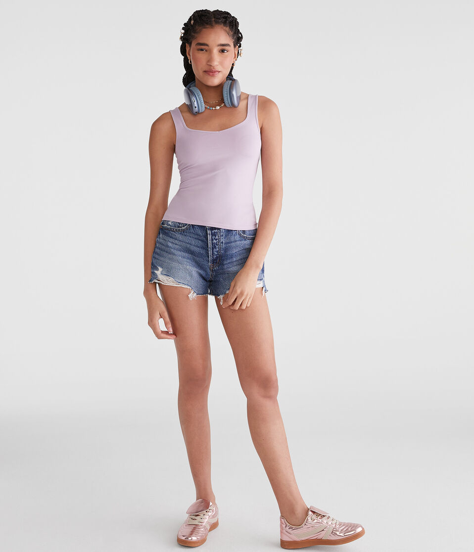 Aéropostale Buttery Soft Sweetheart Tank Orchid Ice