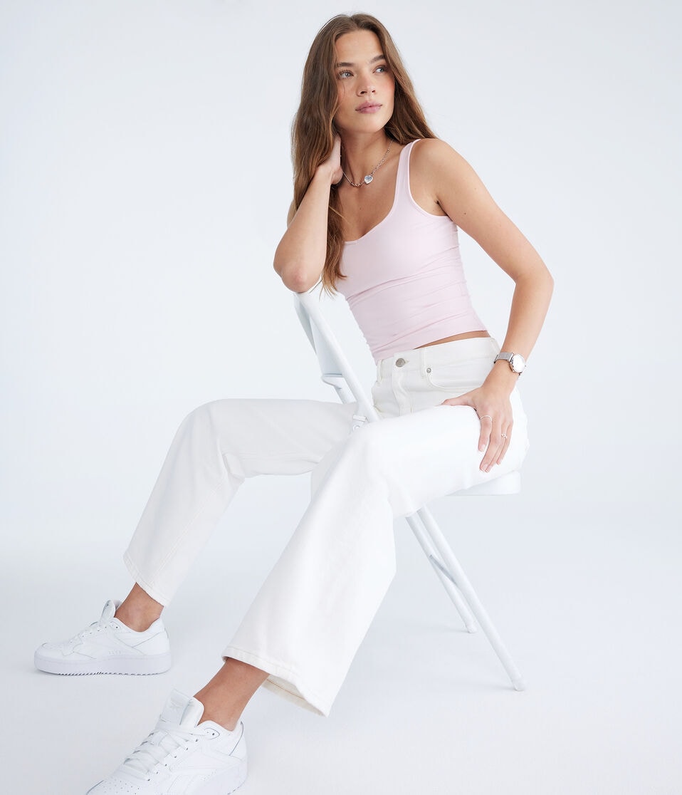 Aéropostale Buttery Soft Sweetheart Tank Peach Whip