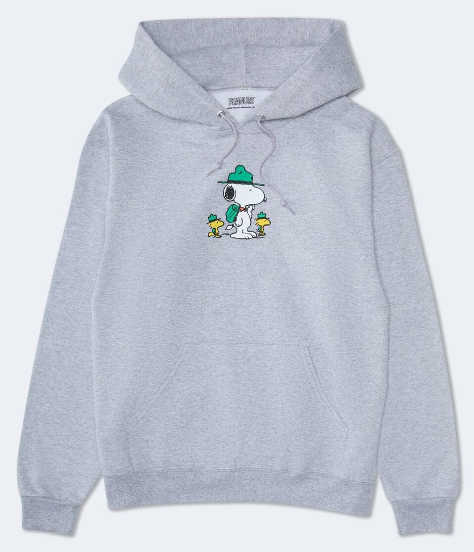 Aéropostale Camp Snoopy™ Beagle Scouts Pullover Hoodie Light Heather Grey