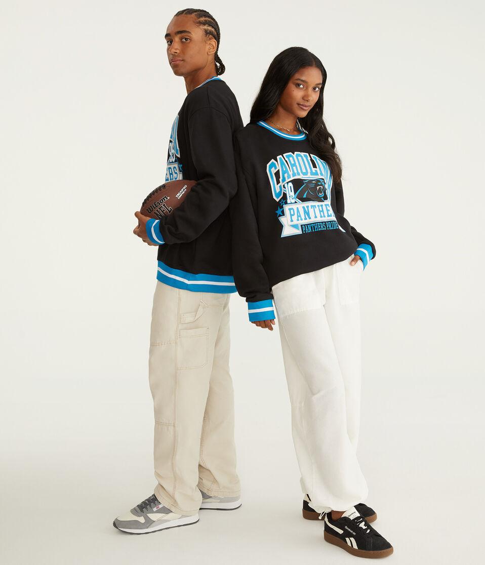 Aéropostale Carolina Panthers Crew Sweatshirt Black