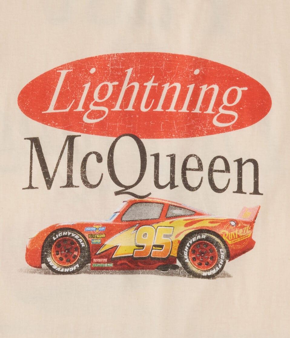 Aéropostale Cars Lightning McQueen Relaxed Graphic Tee Cream