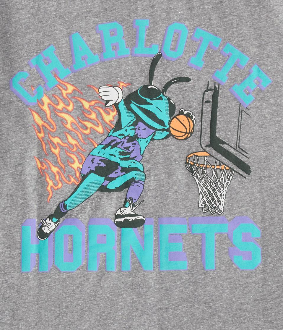 Aéropostale Charlotte Hornets Mascot Relaxed Graphic Tee Grey