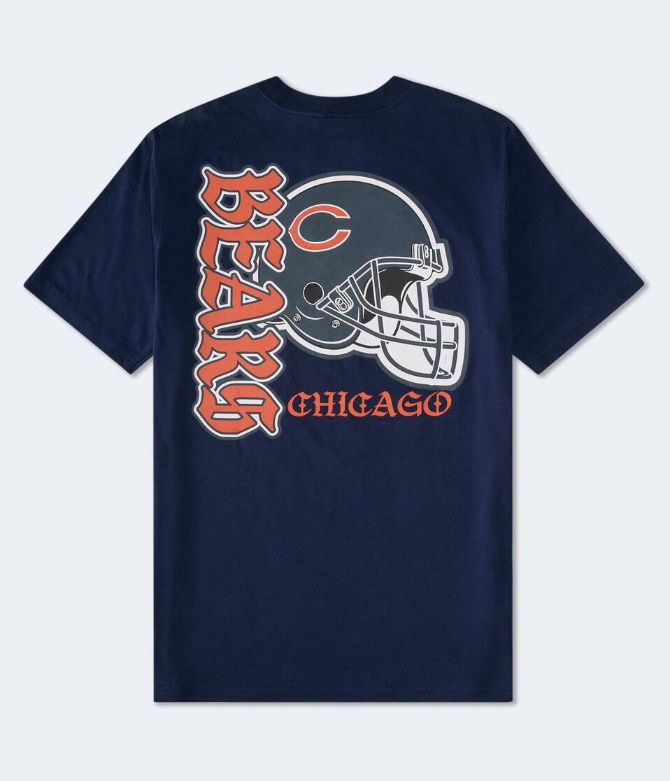 Aéropostale Chicago Bears Helmet Relaxed Graphic Tee Navy