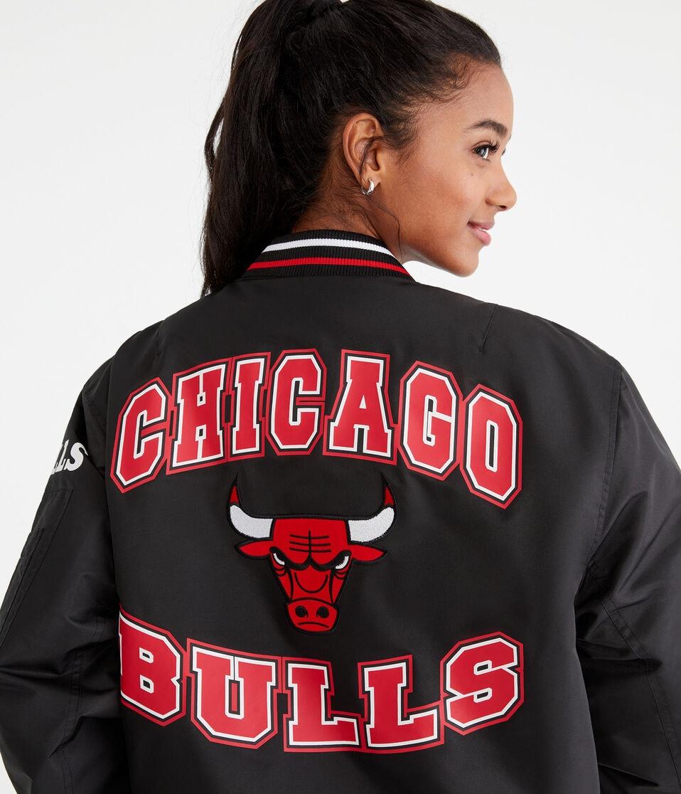 Aéropostale Chicago Bulls Basketball Bomber Jacket Black Fox