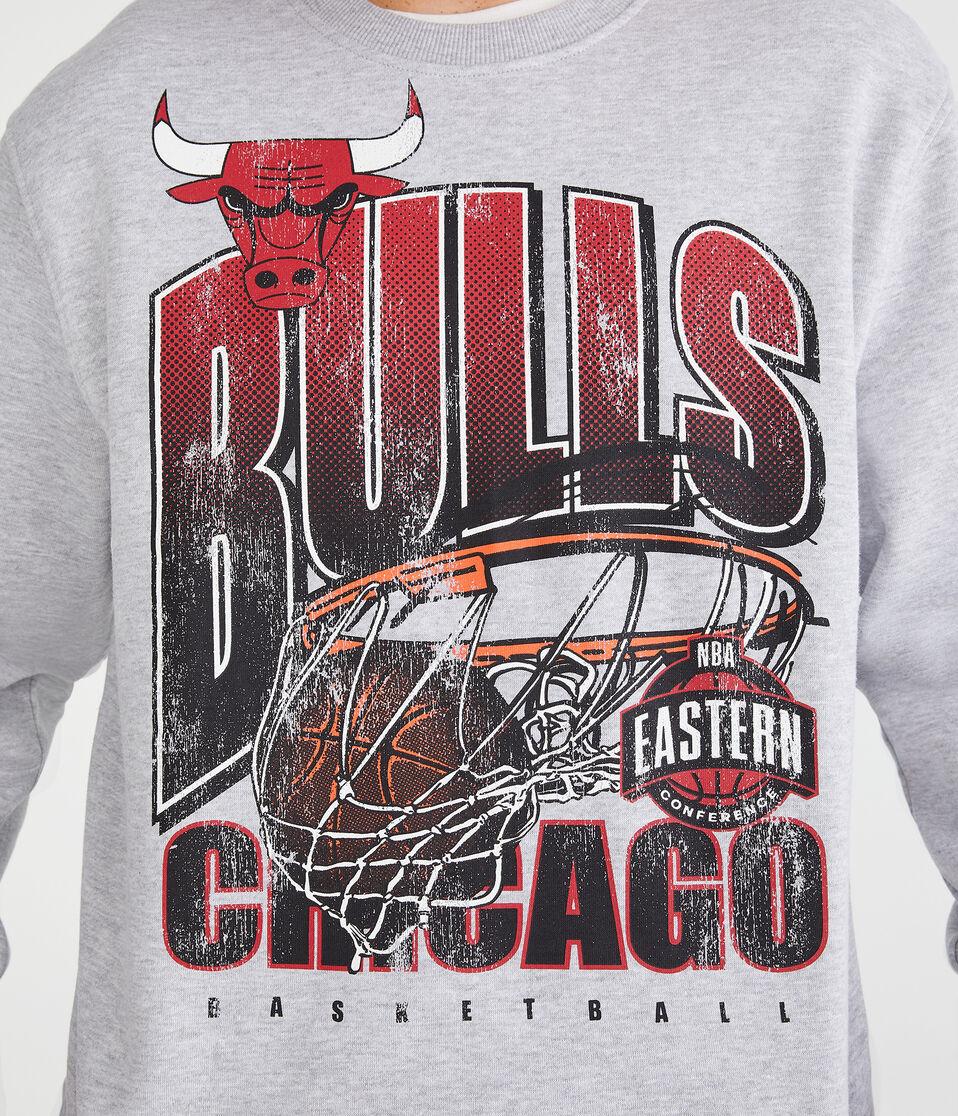 Aéropostale Chicago Bulls Crew Sweatshirt Light Heather Grey