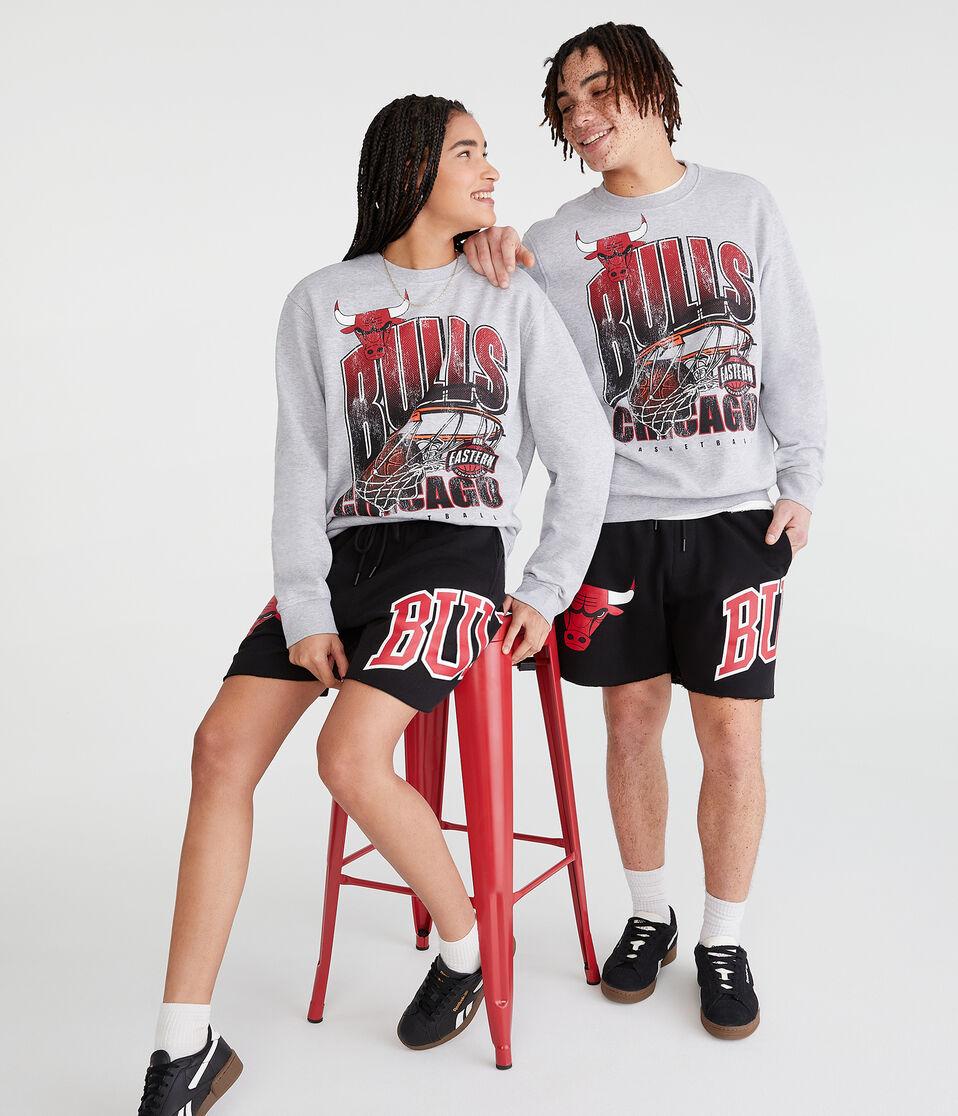 Aéropostale Chicago Bulls Crew Sweatshirt Light Heather Grey