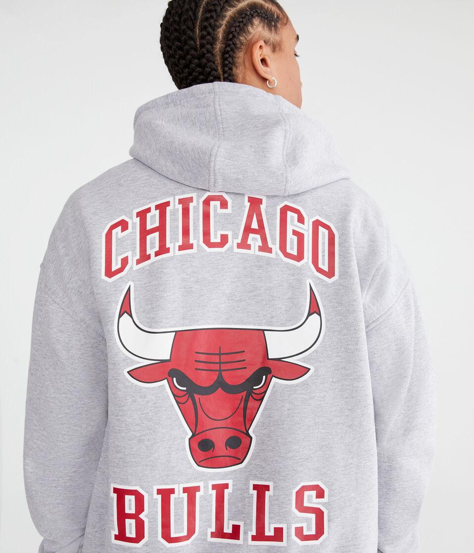 Aéropostale Chicago Bulls Pullover Hoodie Light Heather Grey