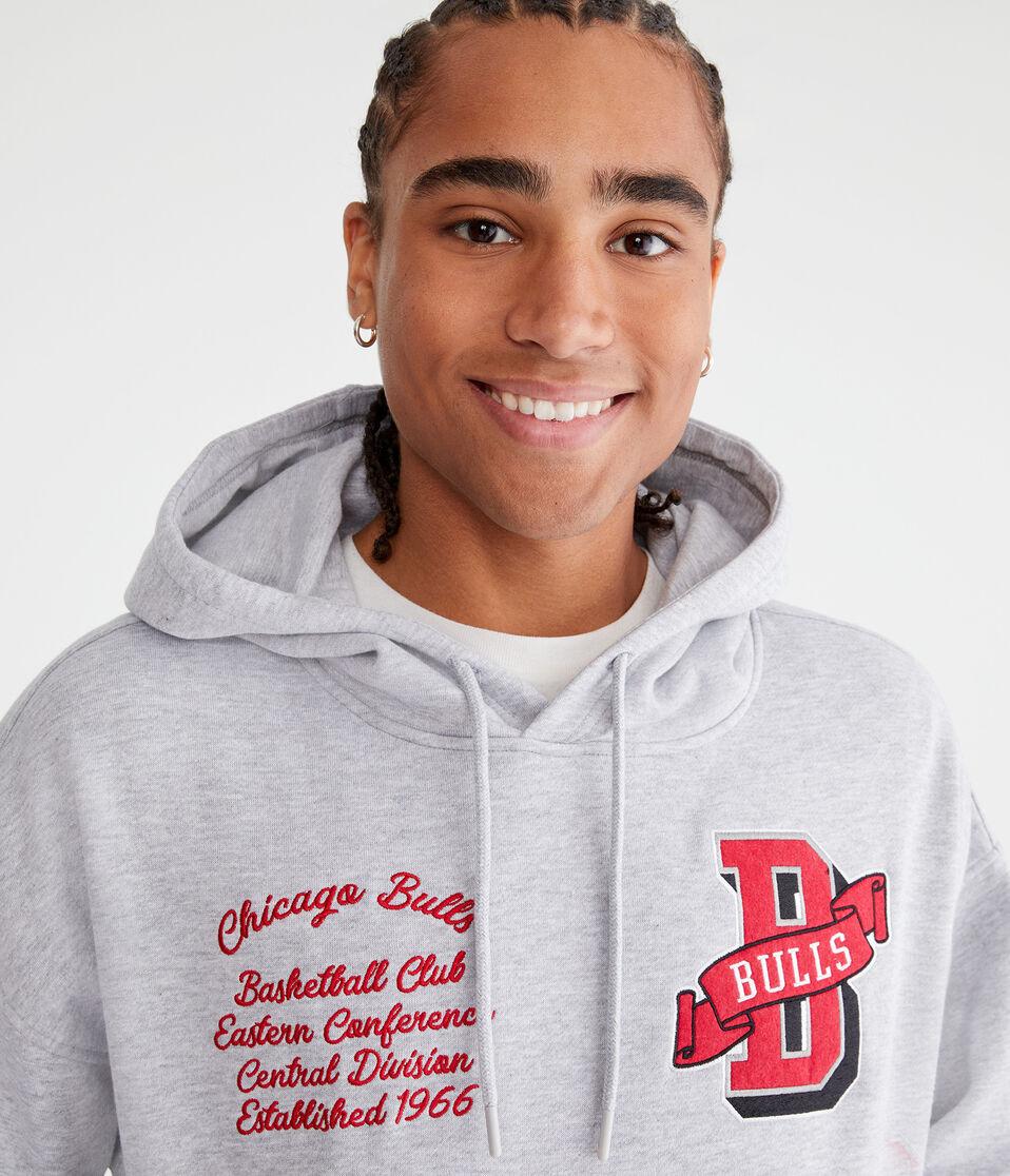Aéropostale Chicago Bulls Pullover Hoodie Light Heather Grey
