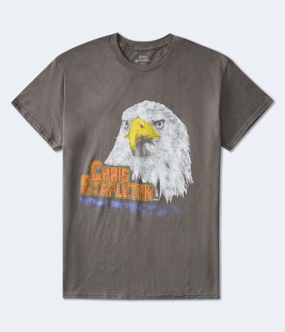 aéropostale Chris Stapleton Relaxed Graphic Tee grey