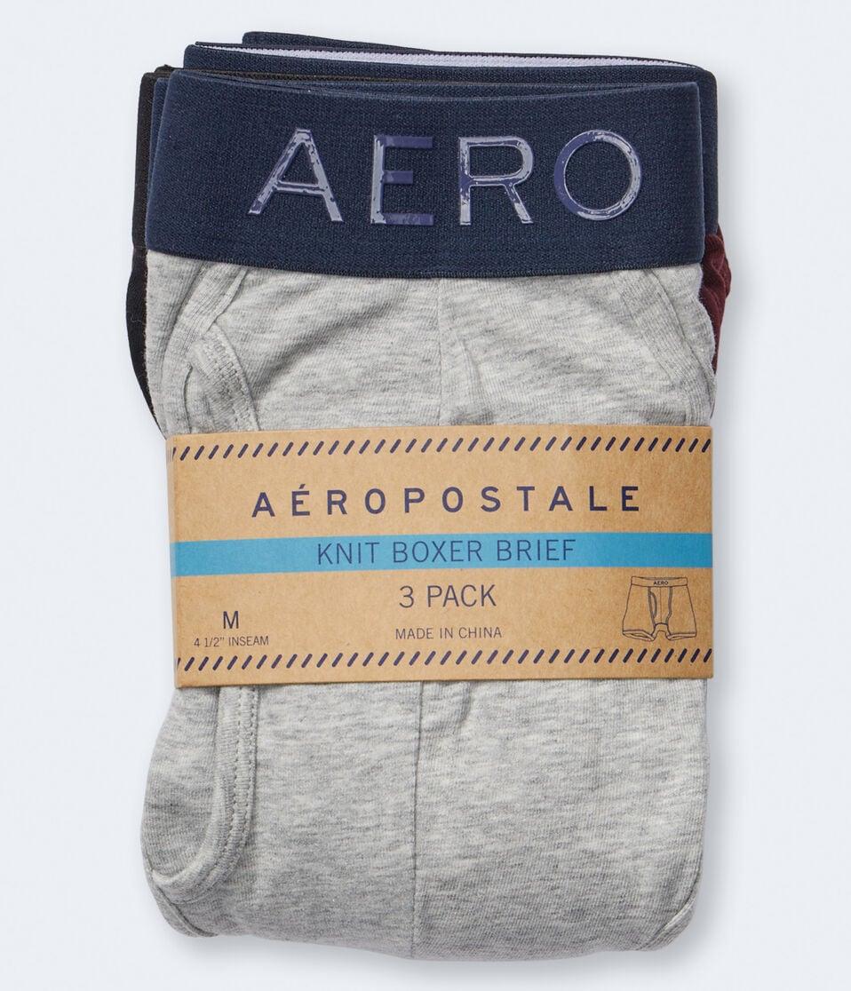 Aéropostale Classic 4.5" Knit Boxer Brief 3-Pack Multi