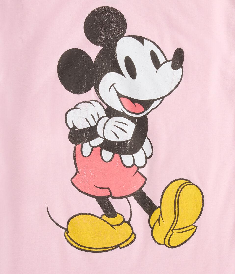 Aéropostale Classic Mickey Mouse Oversized Graphic Tee Pink Note