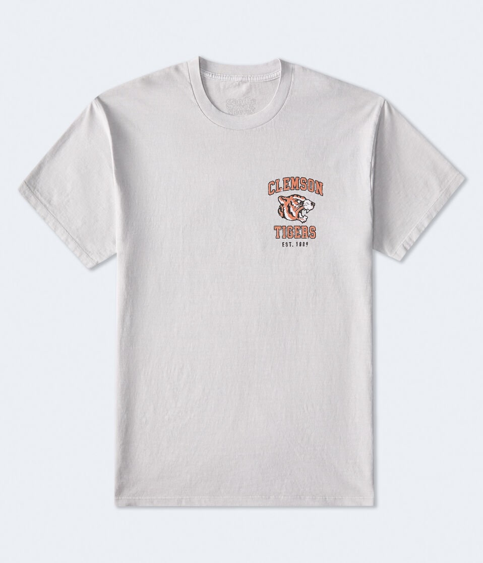 Aéropostale Clemson Tigers Relaxed Graphic Tee Grey