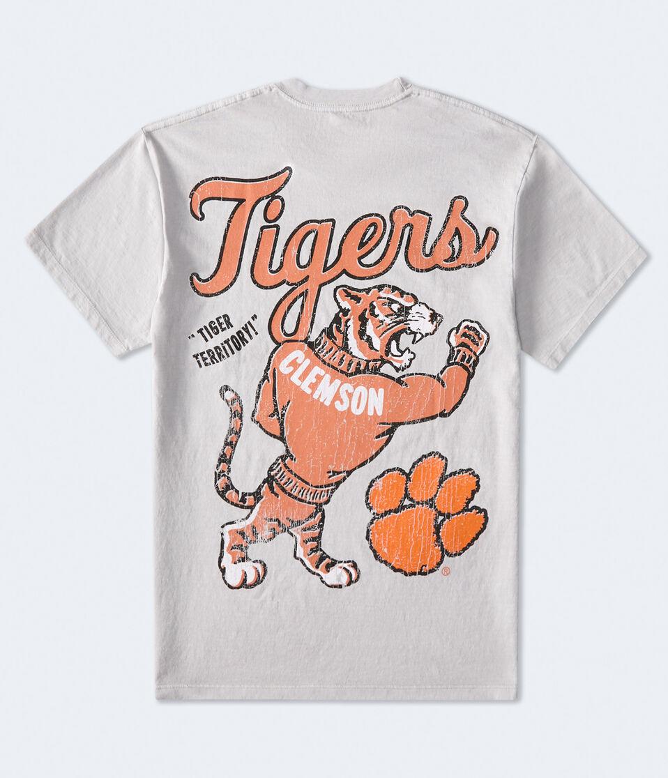 aéropostale Clemson Tigers Relaxed Graphic Tee grey