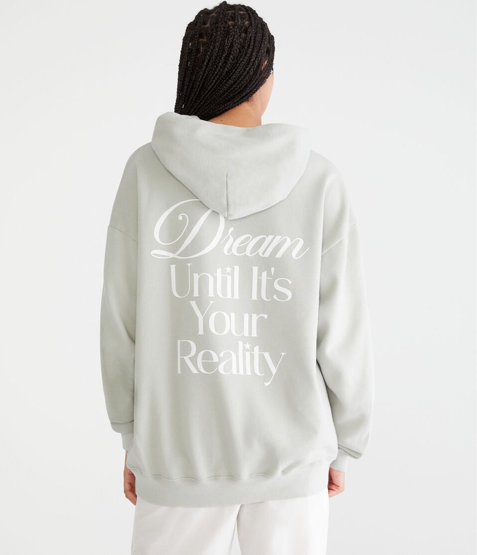 aéropostale Cloud Soft Dream Reality Pullover Hoodie morning grey