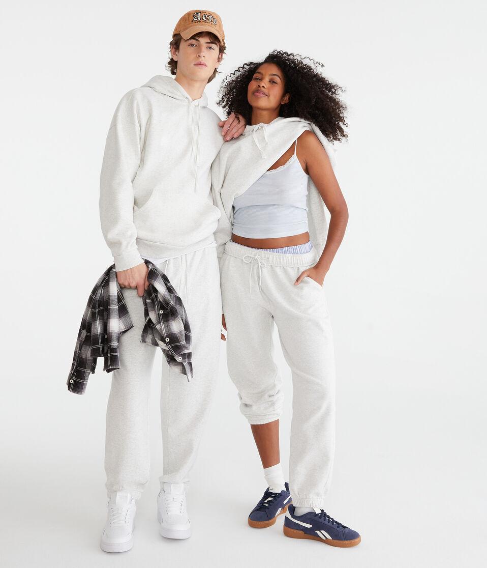 Aéropostale Cloud Soft Jogger Sweatpants Lightest Heather Grey