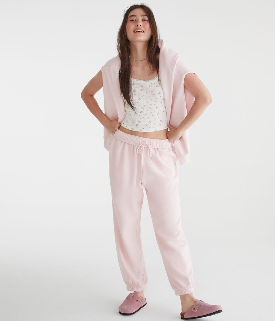 Aéropostale Cloud Soft Jogger Sweatpants Peach Whip