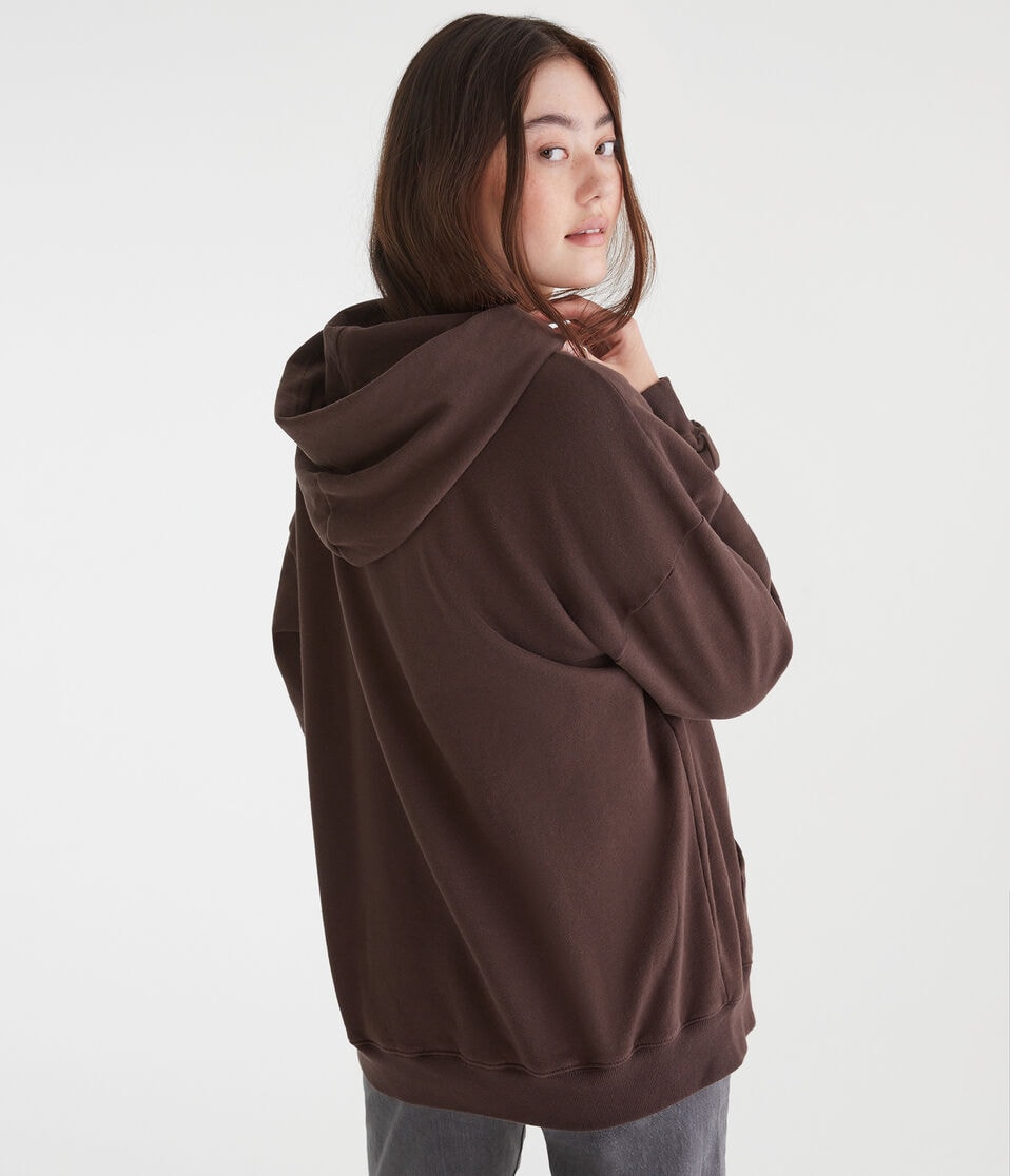 Aéropostale Cloud Soft Pullover Hoodie Jaspe Muted Ebony