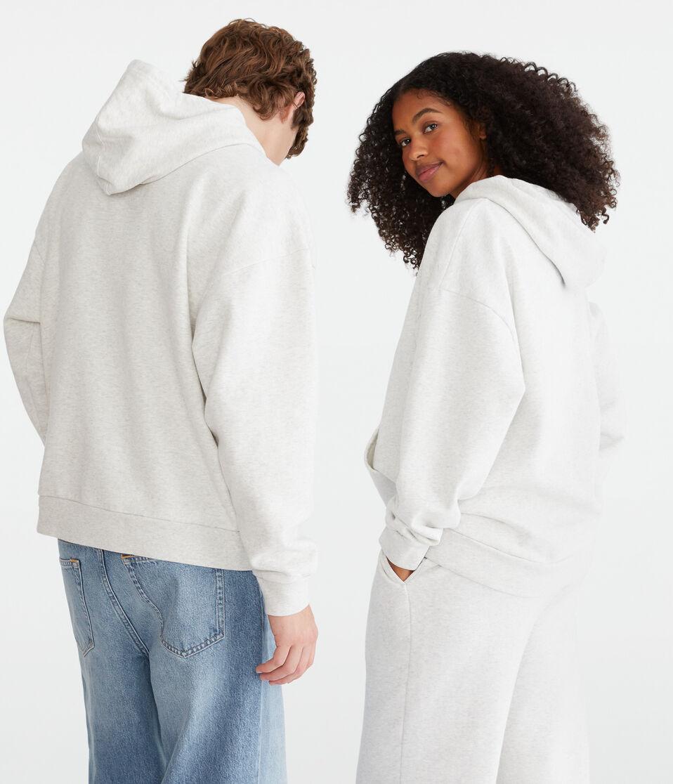 Aéropostale Cloud Soft Pullover Hoodie Lightest Heather Grey