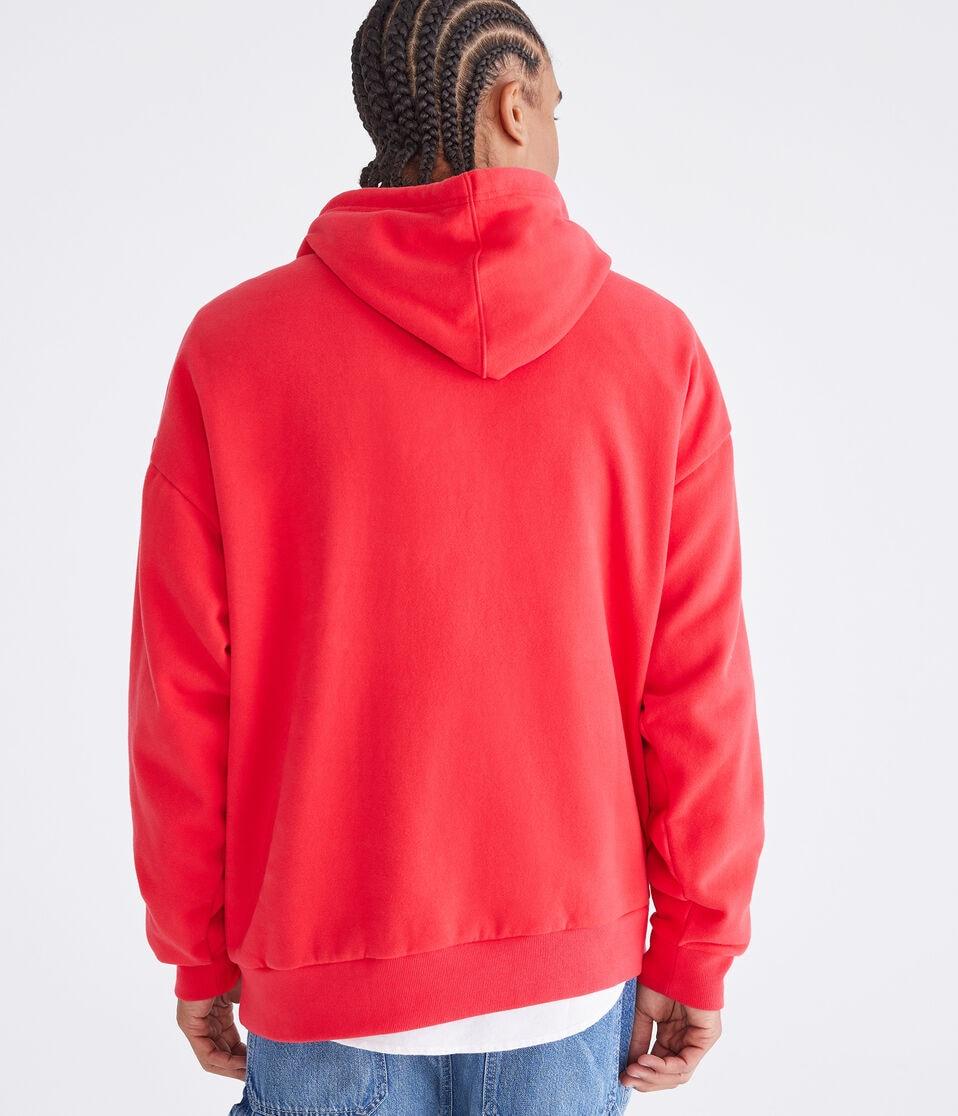 Aéropostale Cloud Soft Pullover Hoodie Lollipop Red