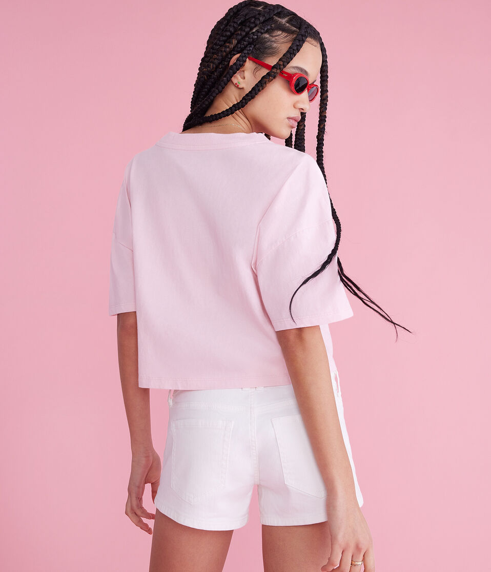 Aéropostale Coca-Cola Always Cropped Graphic Tee Peach Whip