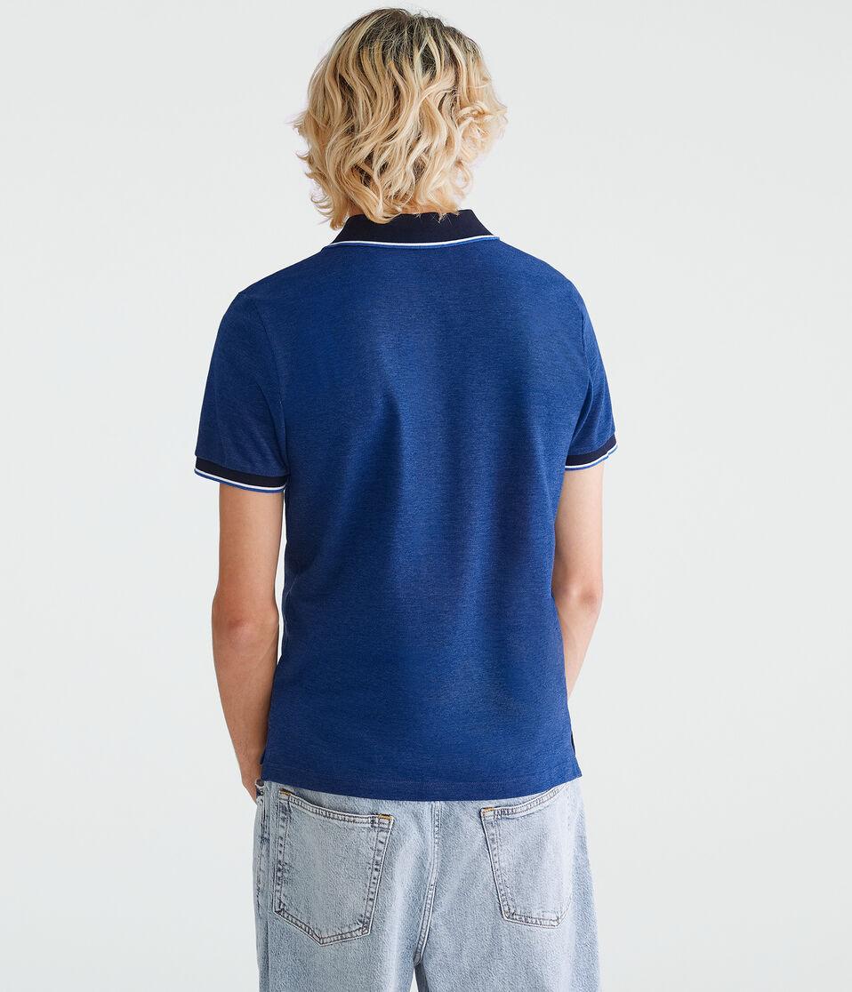 Aéropostale Contrast Tipped Piqué Polo Cottage Blue