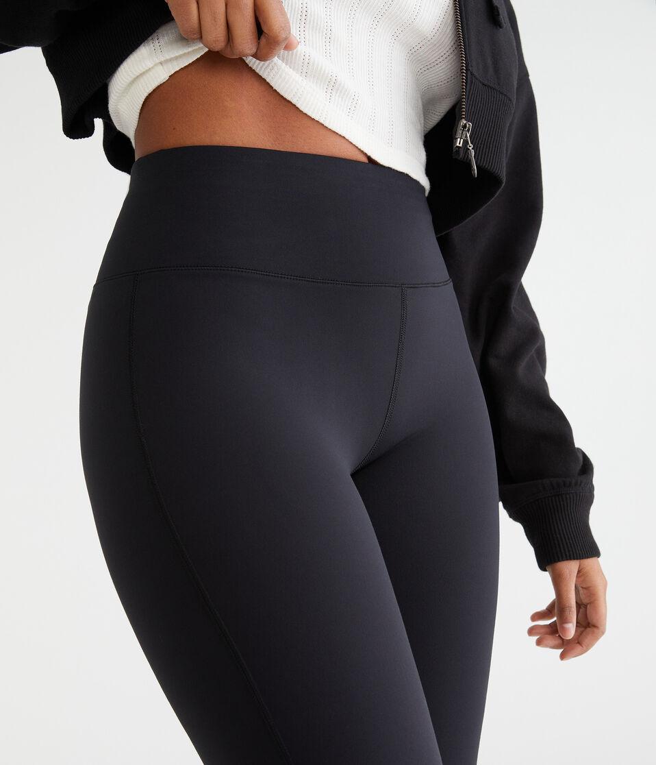 Aéropostale Curvy Air Soft Ultra High-Rise Flare Leggings Black Fox
