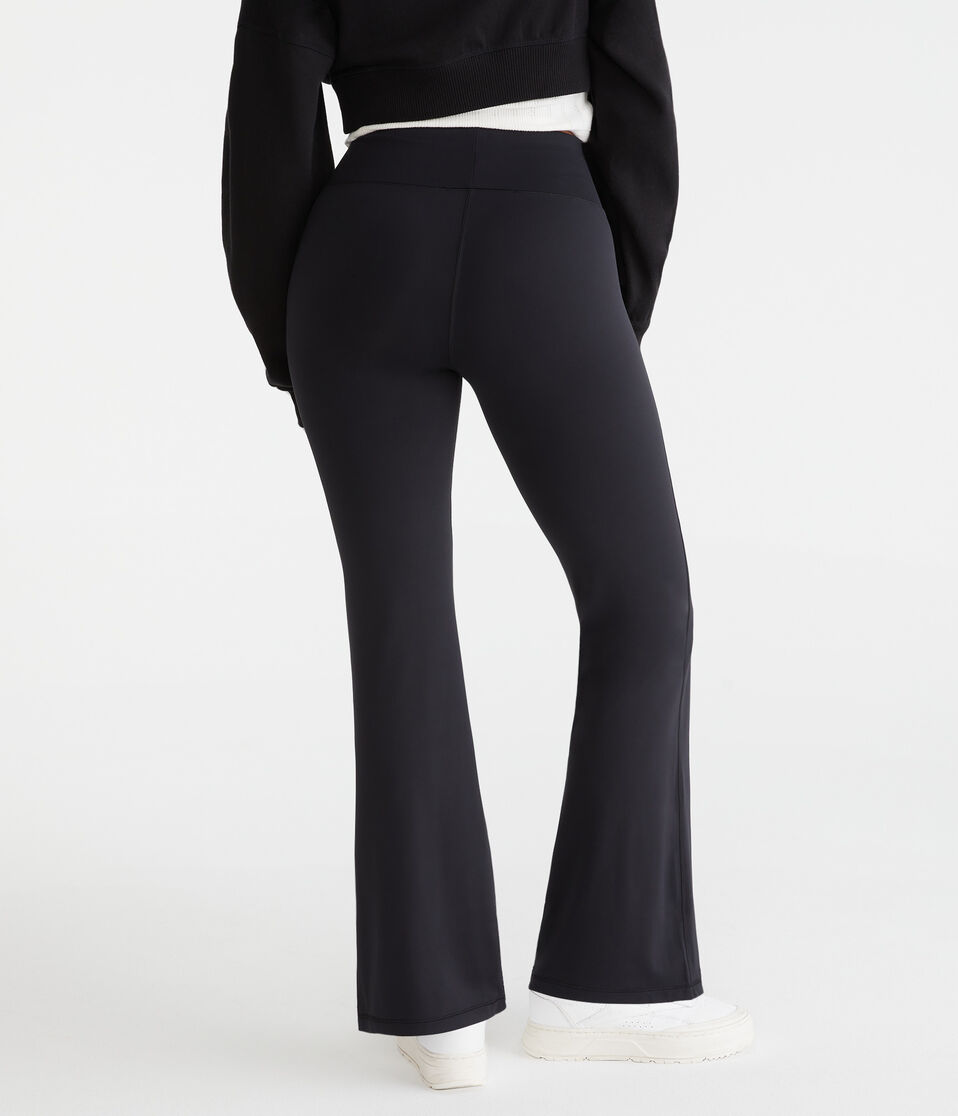 Aéropostale Curvy Air Soft Ultra High-Rise Flare Leggings Black Fox