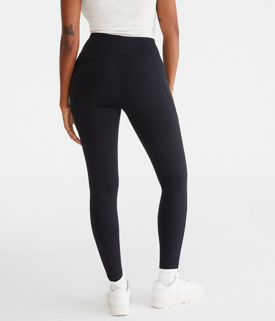Aéropostale Curvy Air Soft Ultra High-Rise Pocket Leggings Black Fox
