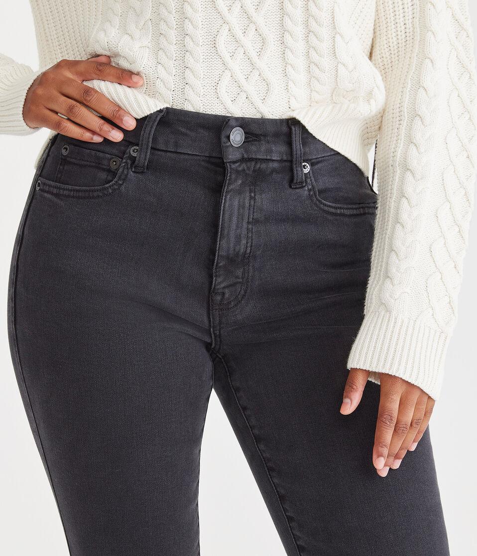 Aéropostale Curvy Premium High-Rise Jegging With LYCRA® FREEF T® Technology Washed Black