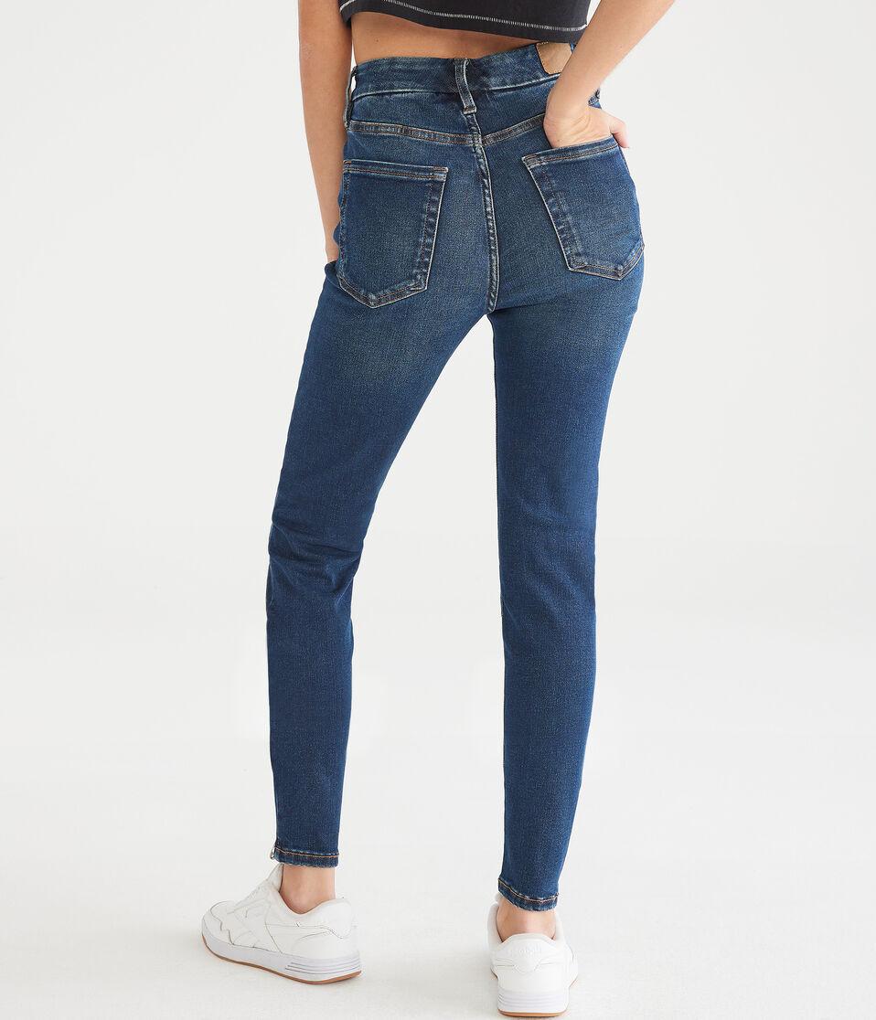 Aéropostale Curvy Premium High-Rise Jegging With LYCRA® FREEF T® Technology Dark Wash