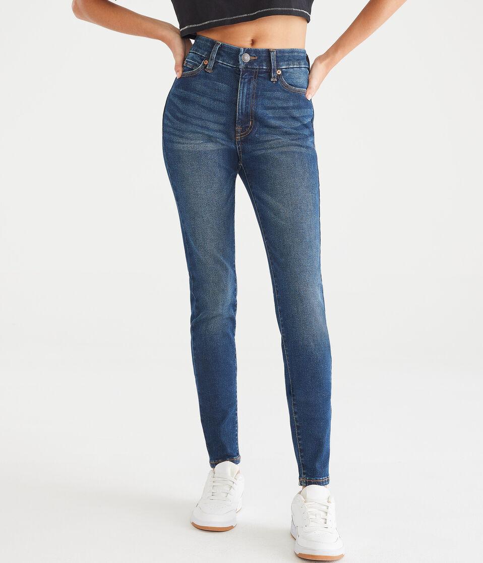 aéropostale Curvy Premium High-Rise Jegging With LYCRA® FREEF T® Technology dark wash