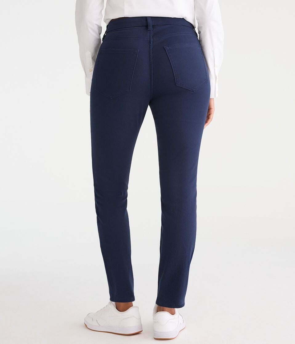 Aéropostale Curvy Seriously Stretchy High-Rise Uniform Jeggings Navy Prep
