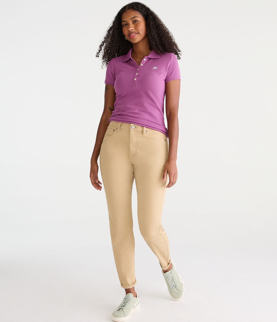 Aéropostale Curvy Seriously Stretchy High-Rise Uniform Jeggings Summer Tan