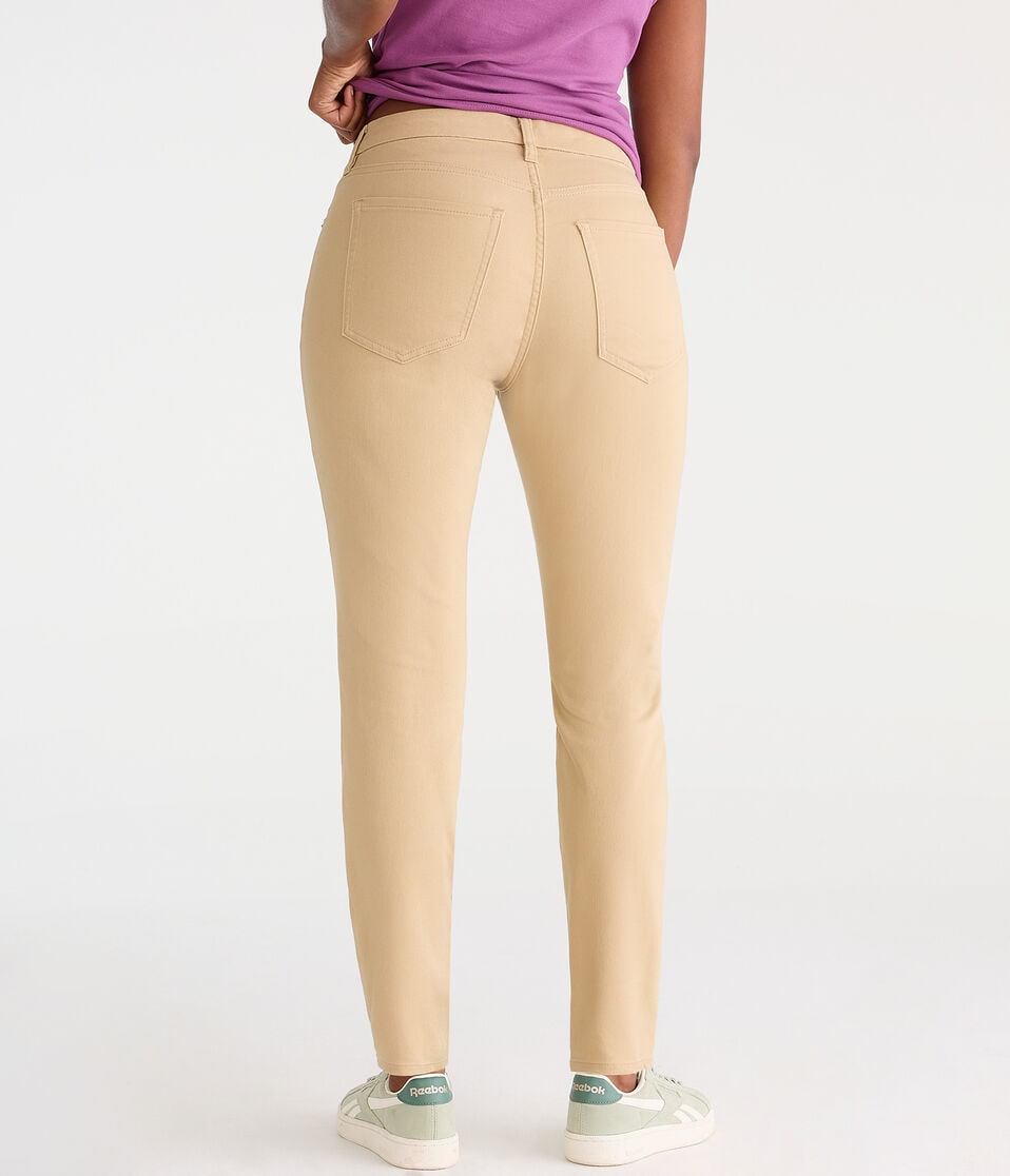 Aéropostale Curvy Seriously Stretchy High-Rise Uniform Jeggings Summer Tan