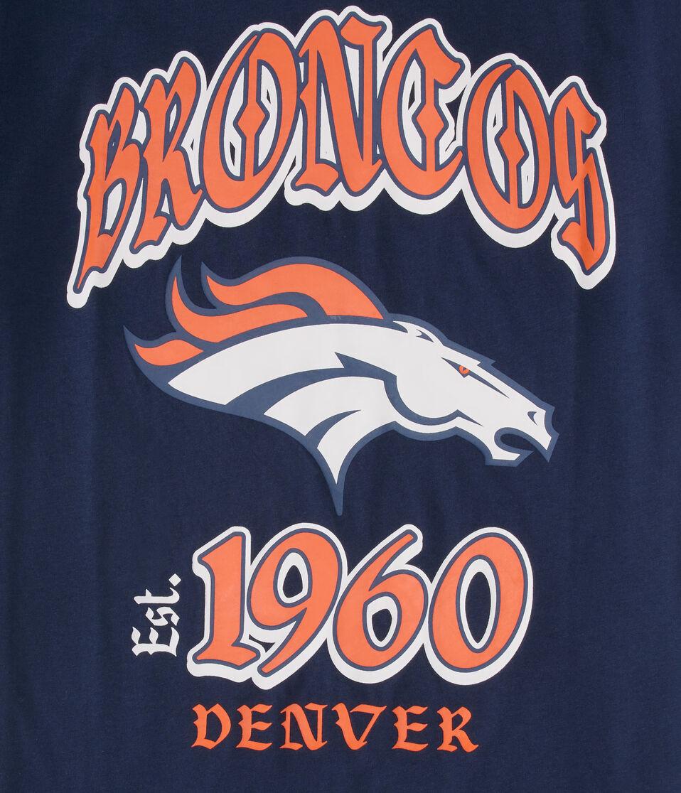 Aéropostale Denver Broncos Helmet Relaxed Graphic Tee Navy