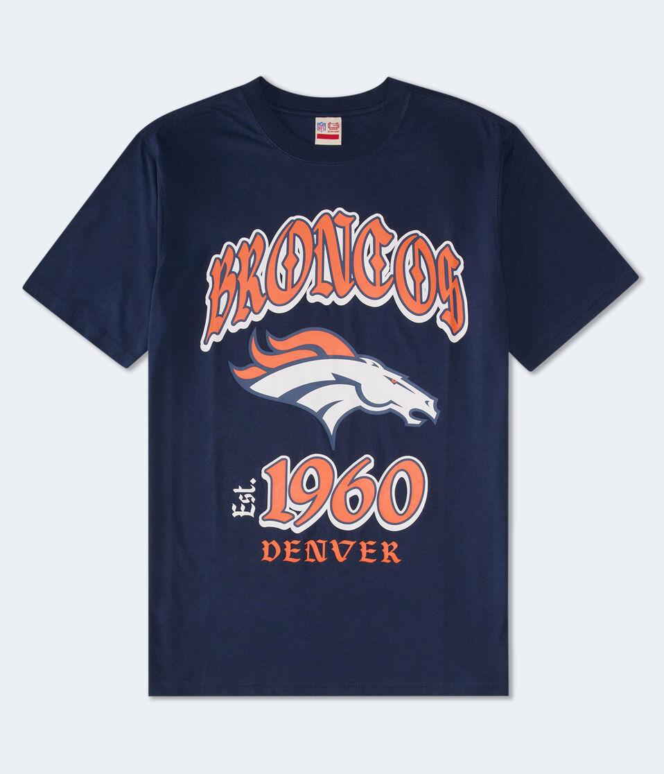 aéropostale Denver Broncos Helmet Relaxed Graphic Tee navy