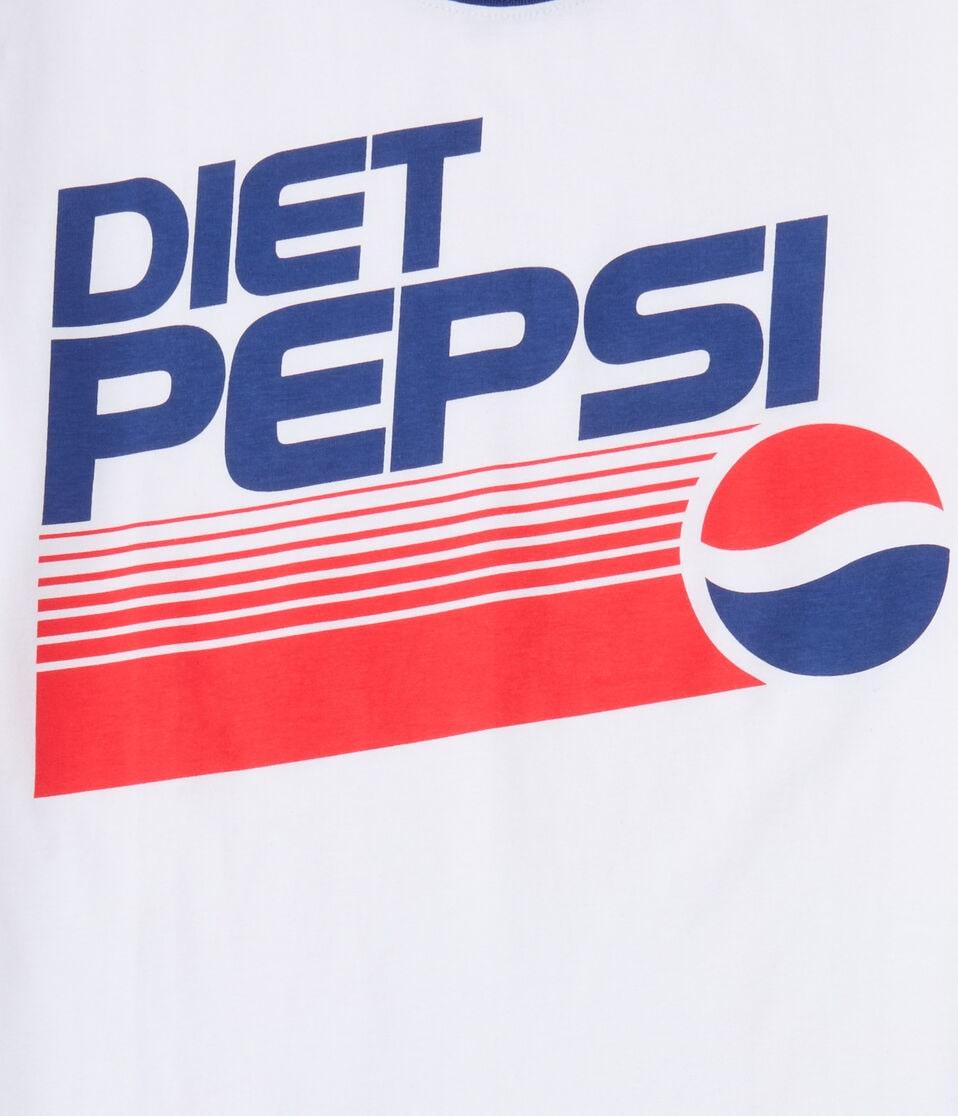 Aéropostale Diet Pepsi Relaxed Ringer Graphic Tee Cream