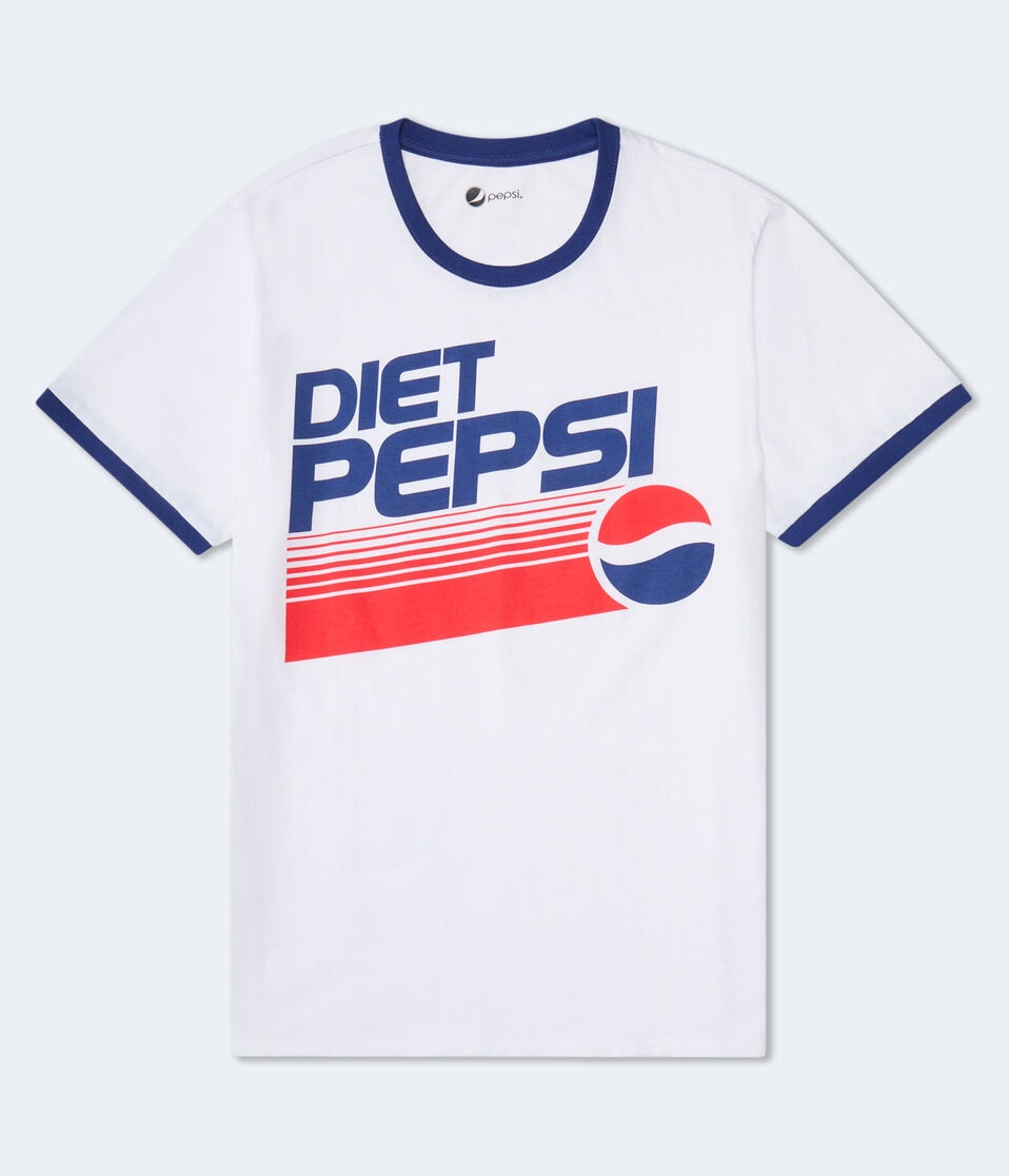 aéropostale Diet Pepsi Relaxed Ringer Graphic Tee cream