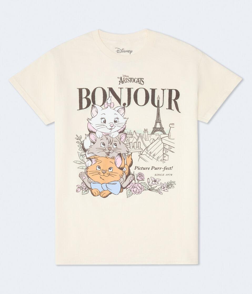 aéropostale Disney The Aristocats Oversized Graphic Tee cream