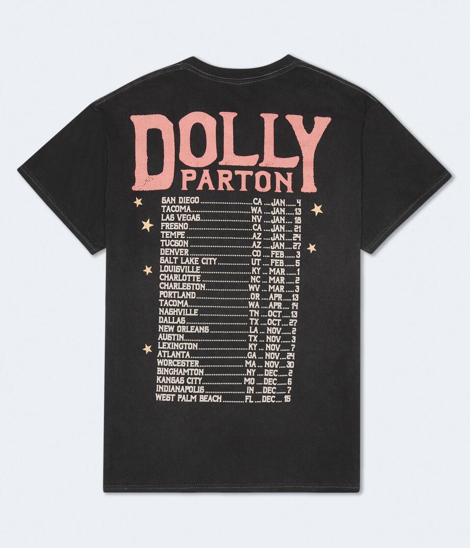 Aéropostale Dolly Parton Tour Relaxed Graphic Tee Black