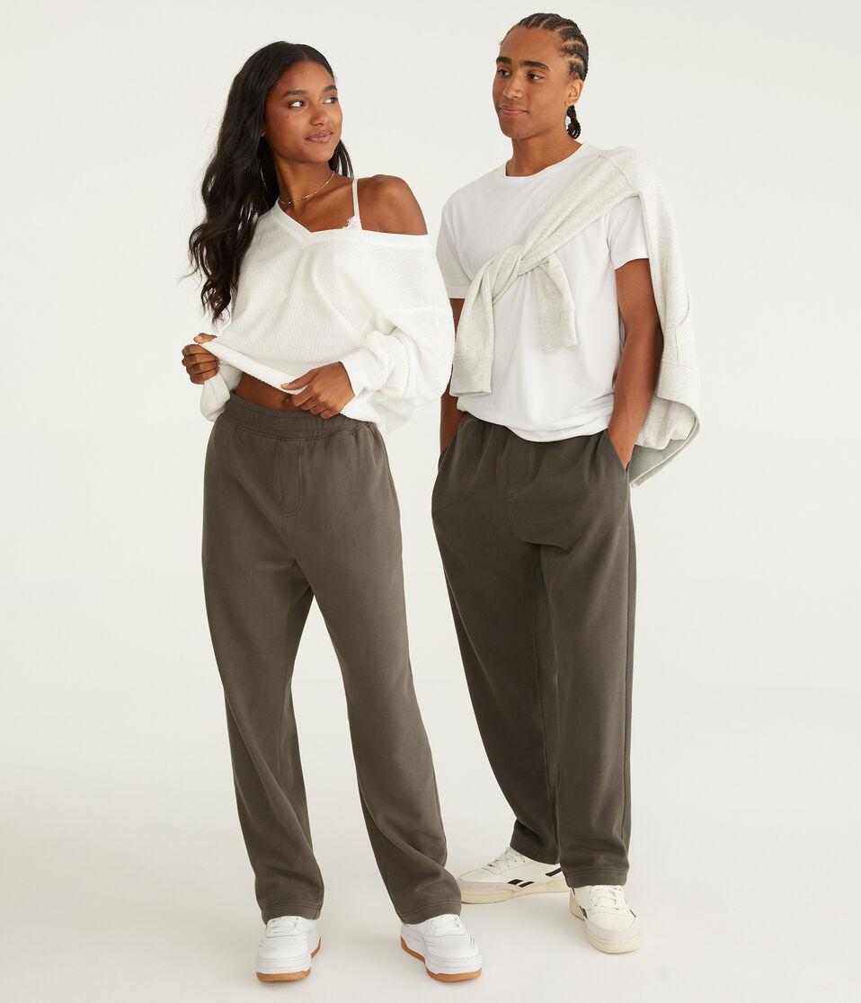 Aéropostale Essentials Straight Leg Sweatpants Antique Tin