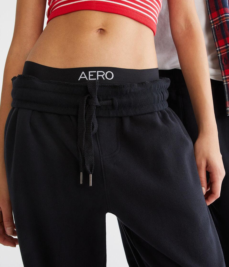 Aéropostale Essentials Straight Leg Sweatpants Black Fox