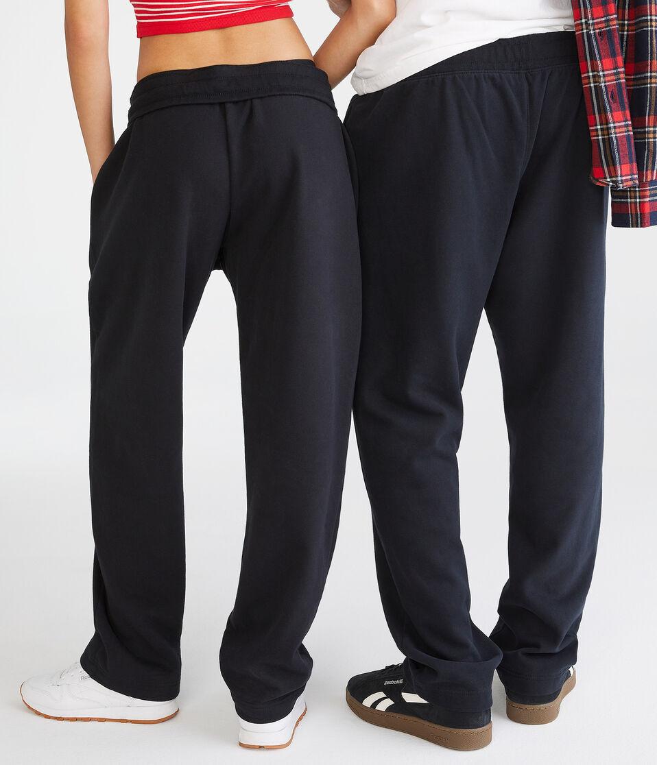 Aéropostale Essentials Straight Leg Sweatpants Black Fox