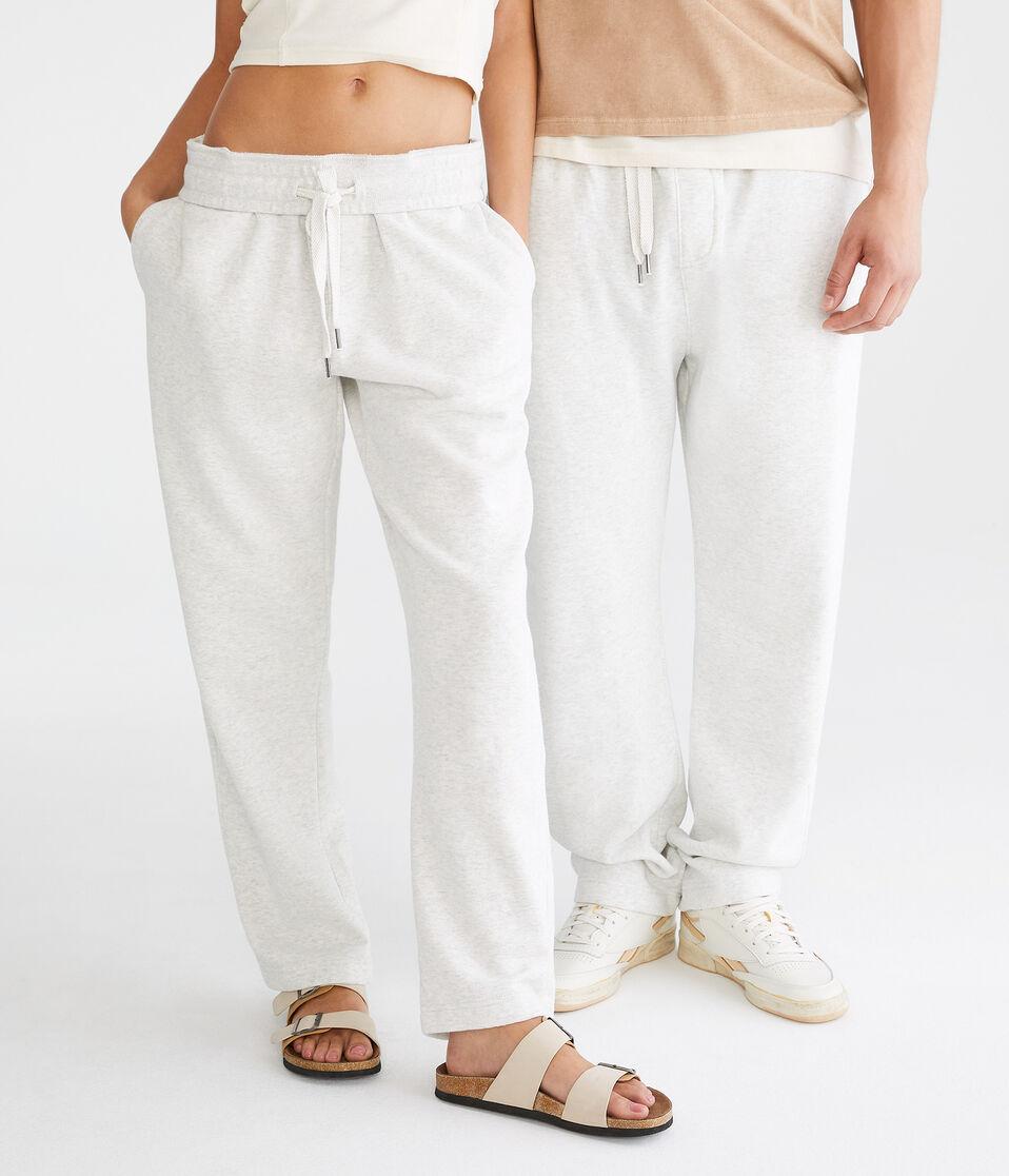 aéropostale Essentials Straight Leg Sweatpants lightest heather grey