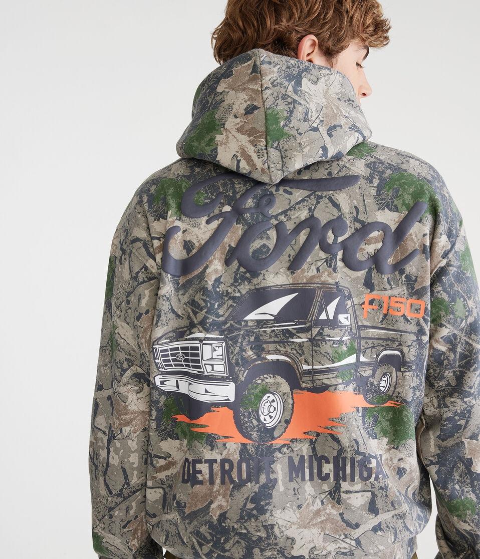 Aéropostale Ford F150 Forest Camo Pullover Hoodie Garland
