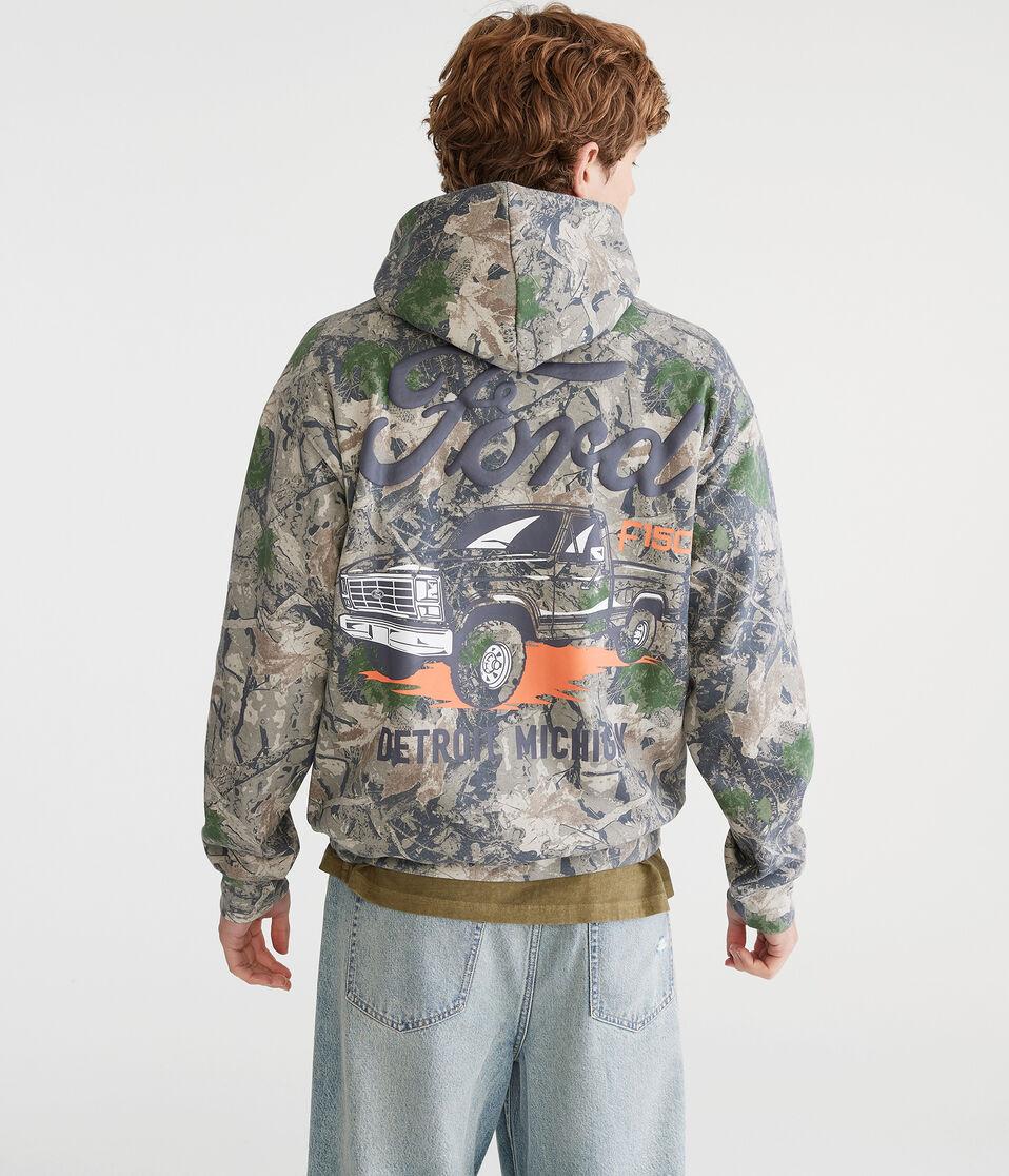 aéropostale Ford F150 Forest Camo Pullover Hoodie garland