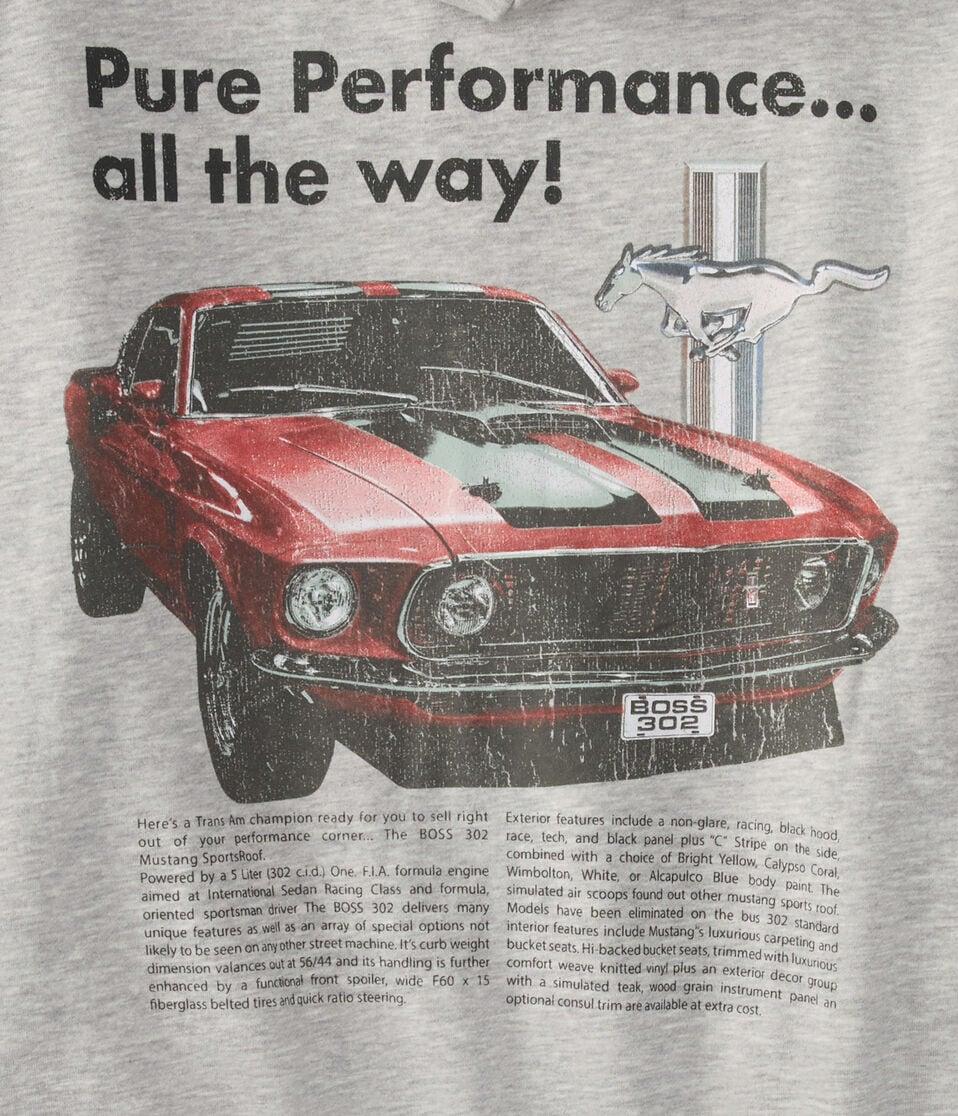 Aéropostale Ford Mustang Boss 302 Full-Zip Hoodie Light Heather Grey